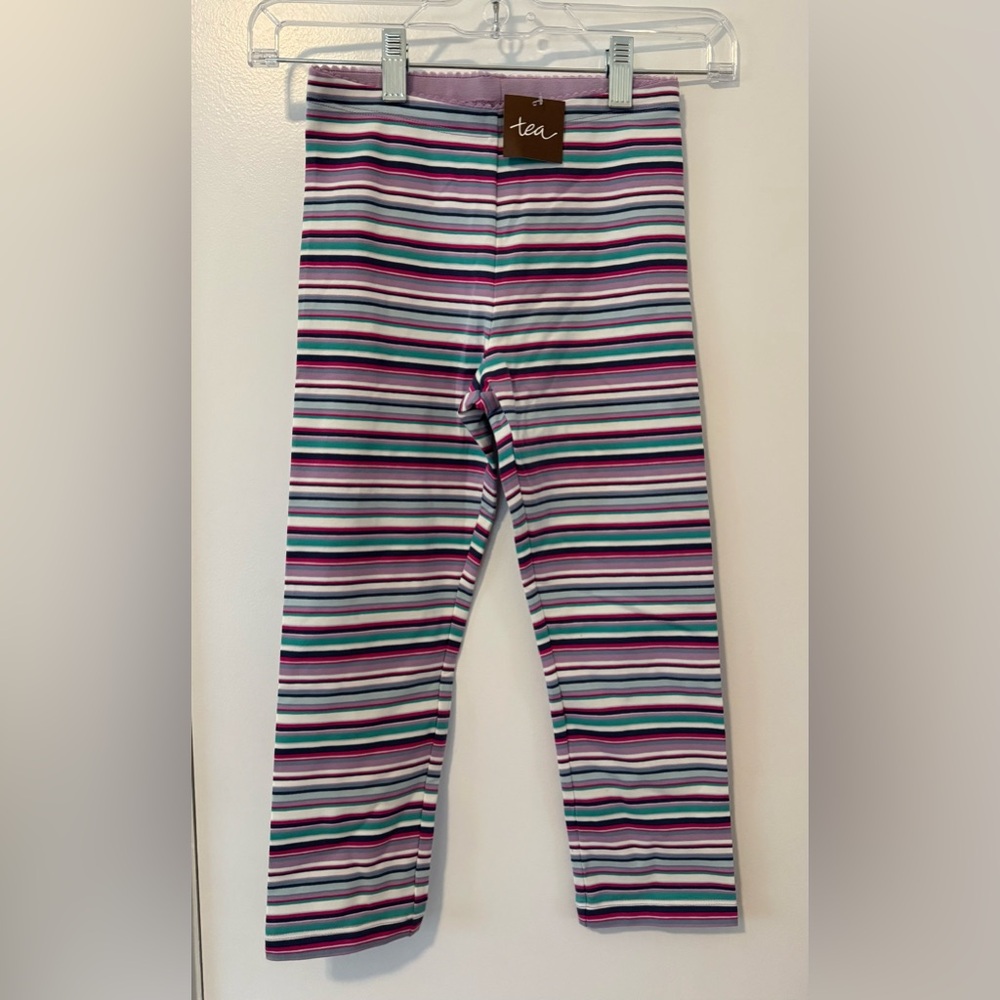 Tea Collection Multicolor Striped Capri Leggings